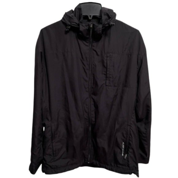 SNAKE EYES | Packable Hooded Windbreaker Weather-18 Black - (Size L) - Picture 1 of 7